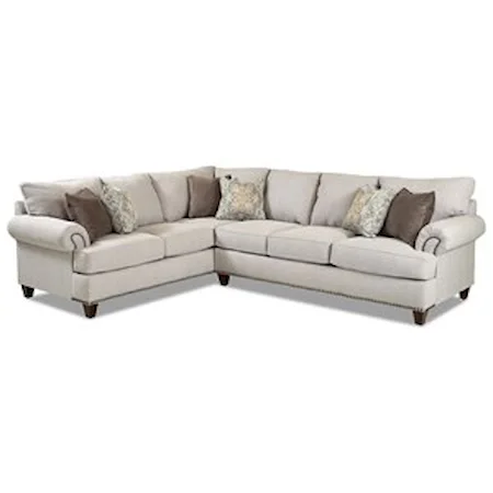Two Piece Sectional Sofa with RAF Sofa